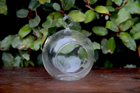Location decoration boule en verre a suspendre